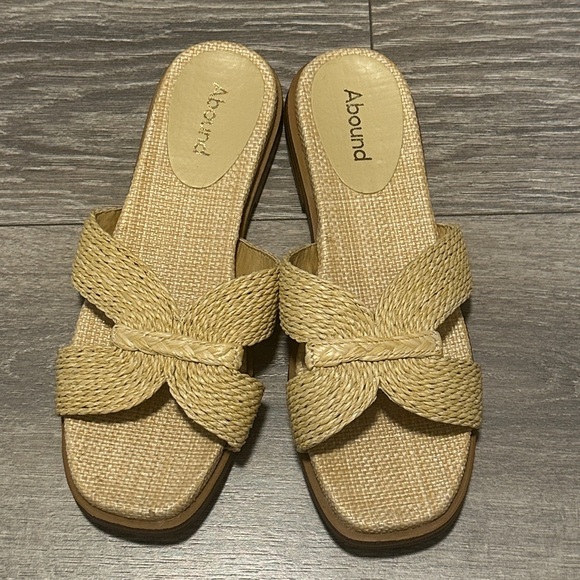 Abound Shoes - Nordstrom Abound Abgiada Raffia Sandals Size 7.5